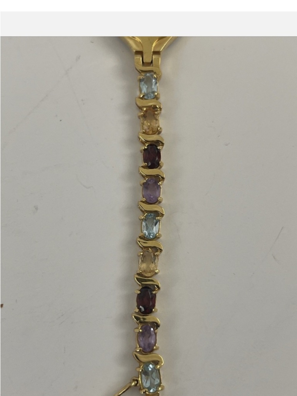 Gold-Tone Crystal Accent Women's Bracelet Watch - Gold - Picture 8 of 9